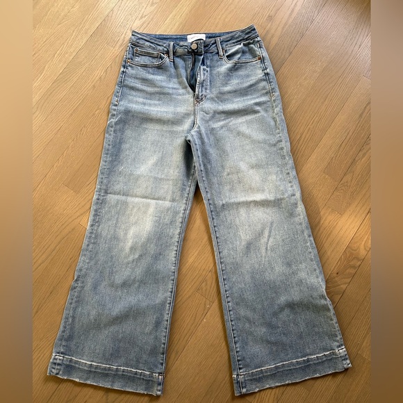 Dear John Light Blue Denim Jeans , Fiona wide leg, super high rise. Size 31 - Picture 1 of 8